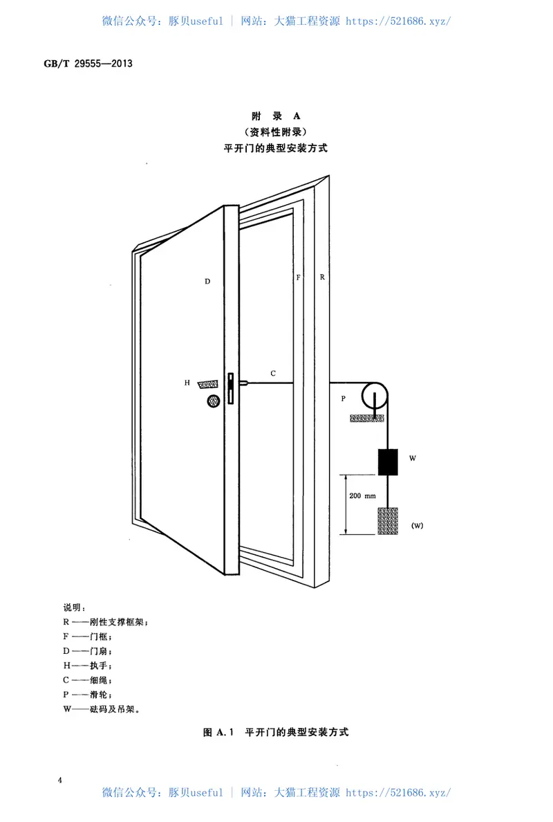 GBT29555-2013门的启闭力试验方法 预览图