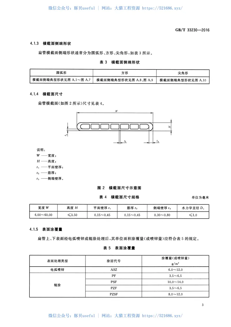GBT33230-2016铝及铝合金多孔微通道扁管型材 预览图