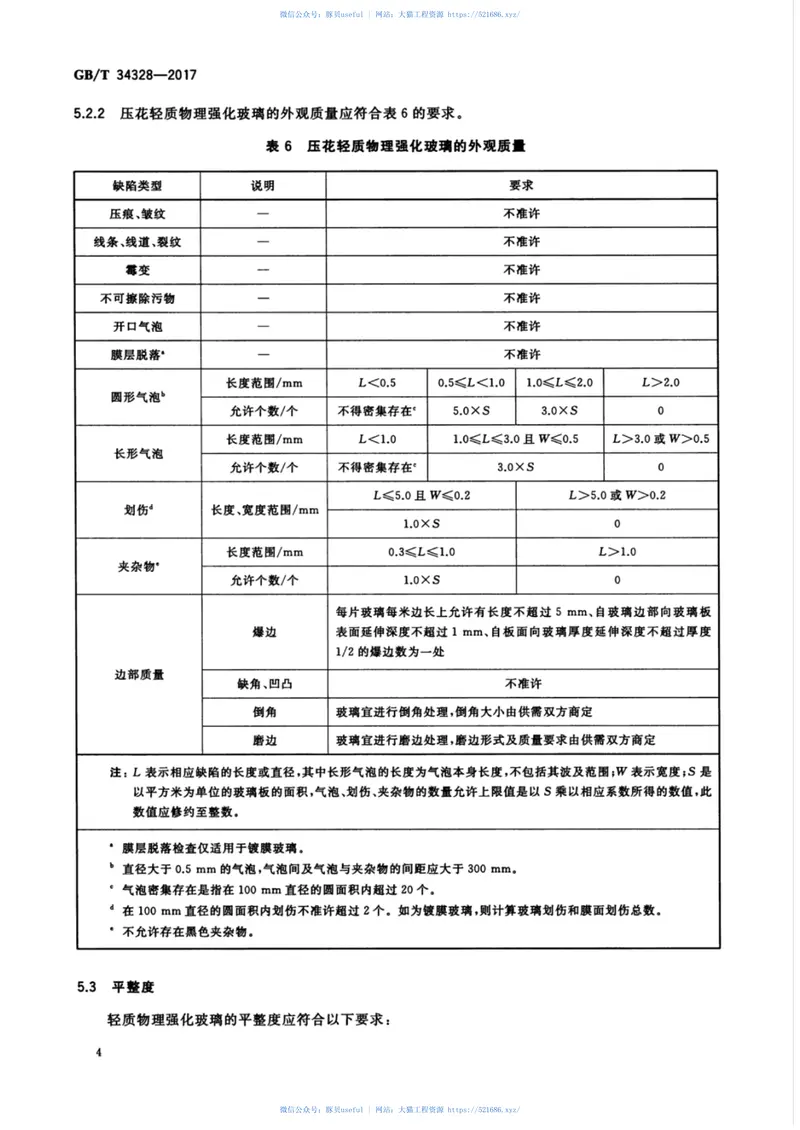 GBT34328-2017轻质物理强化玻璃 预览图