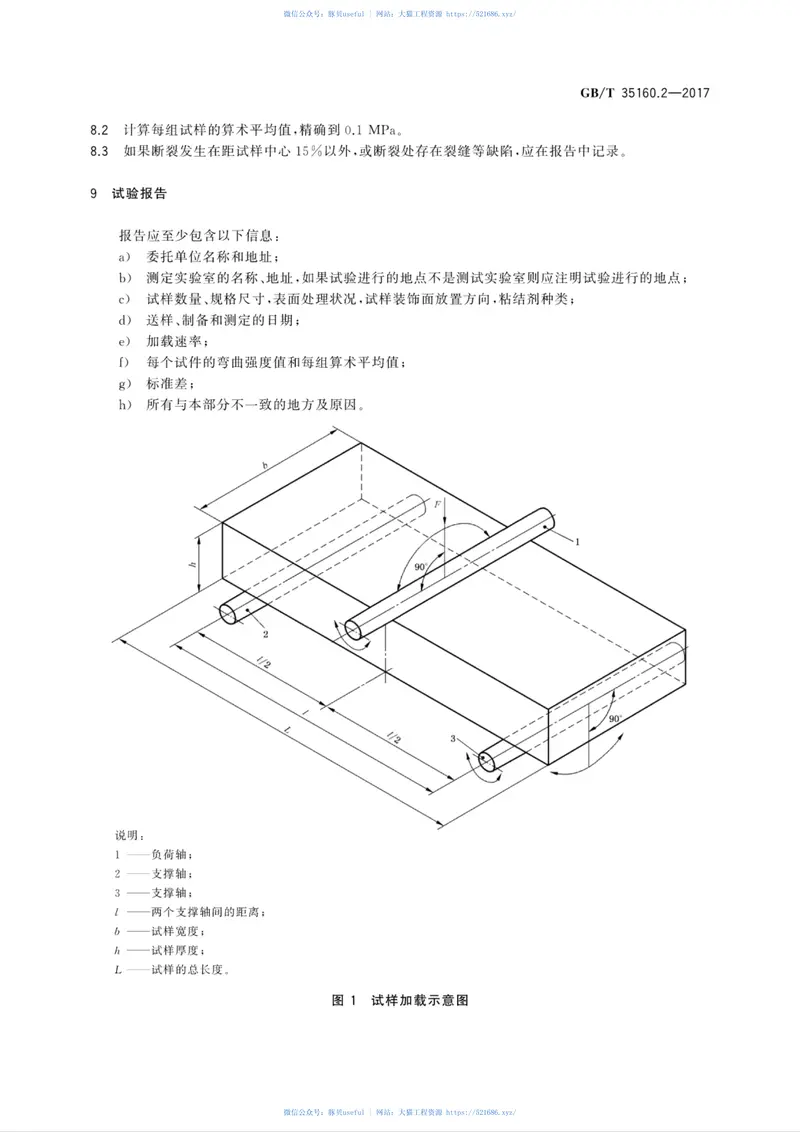 GBT35160.2-2017合成石材试验方法第2部分：弯曲强度的测定 预览图