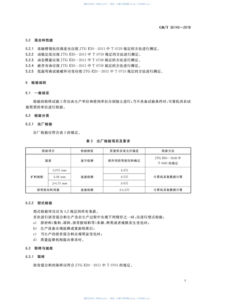 GBT36143-2018道路用高模量抗疲劳沥青混合料 预览图