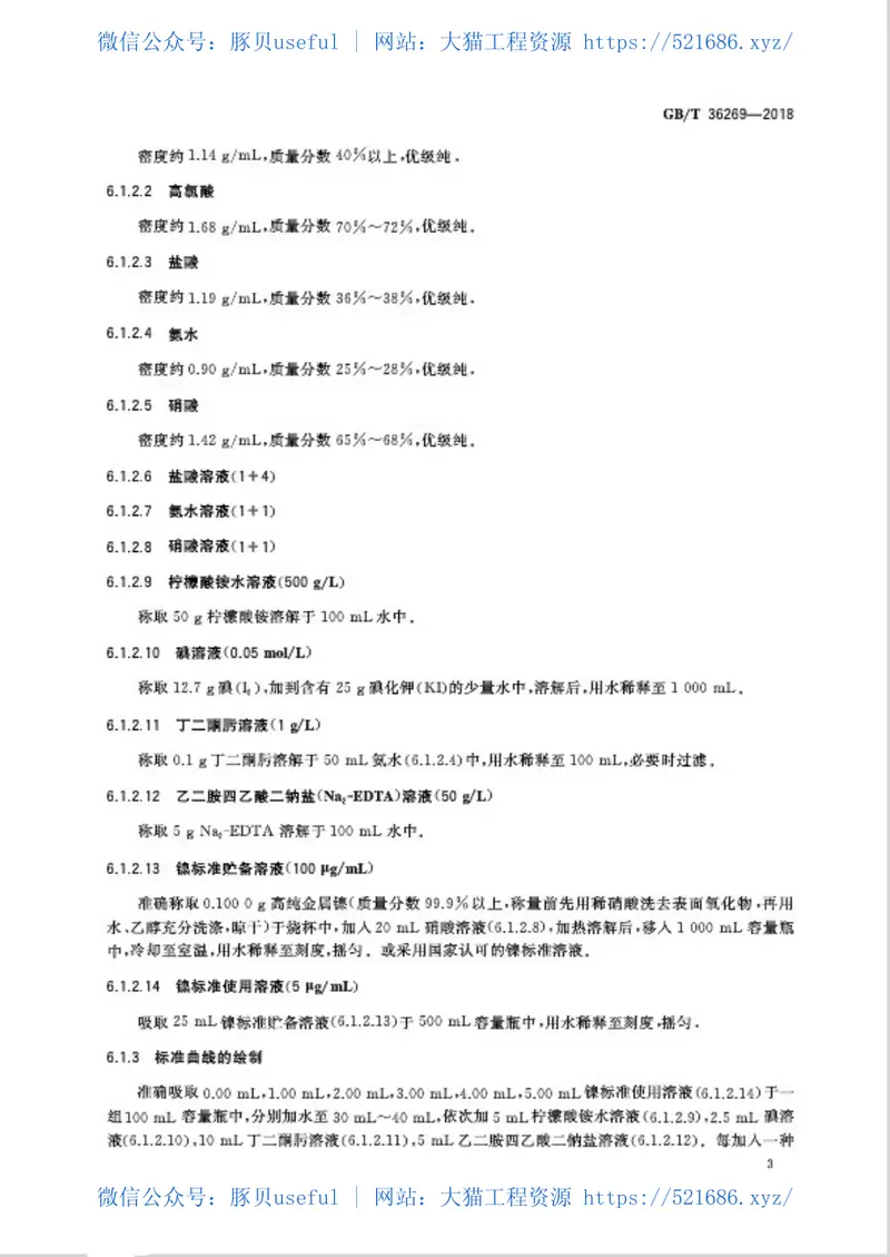 GBT36269-2018平板玻璃中微量镍的测定方法 预览图