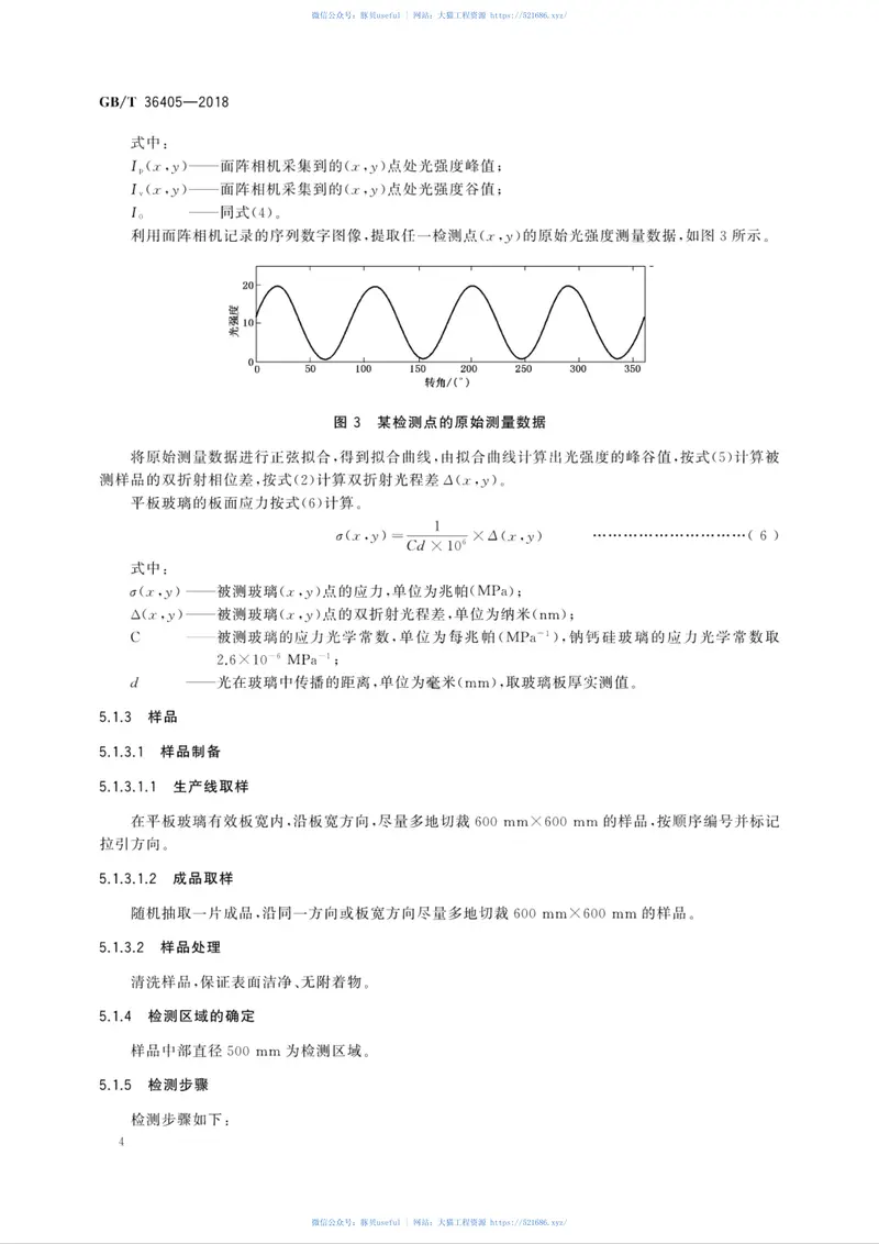GBT36405-2018平板玻璃应力检测方法 预览图