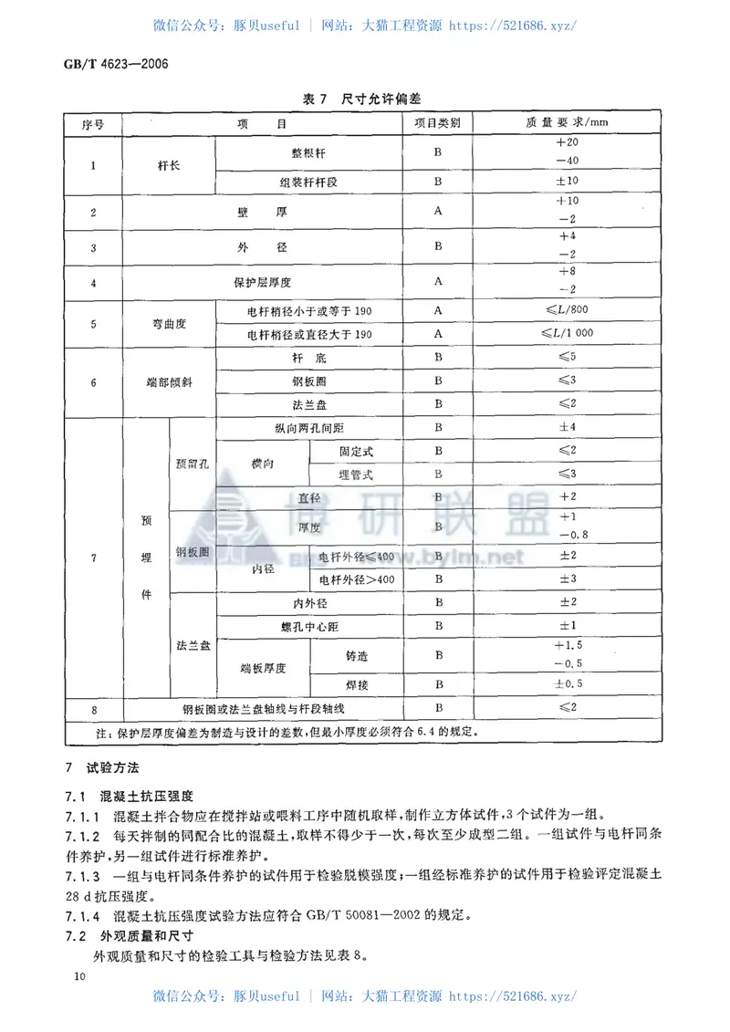 GBT4623-2006环形混凝土电杆 预览图