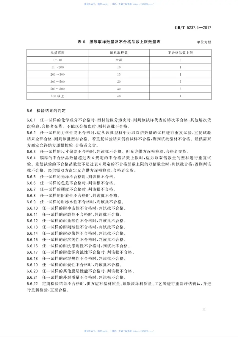 GBT5237.5-2017铝合金建筑型材第5部分：喷漆型材 预览图