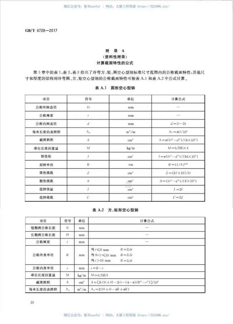 GBT6728-2017结构用冷弯空心型钢 预览图
