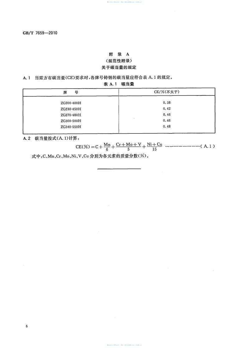 GBT7659-2010焊接结构用铸钢件 预览图