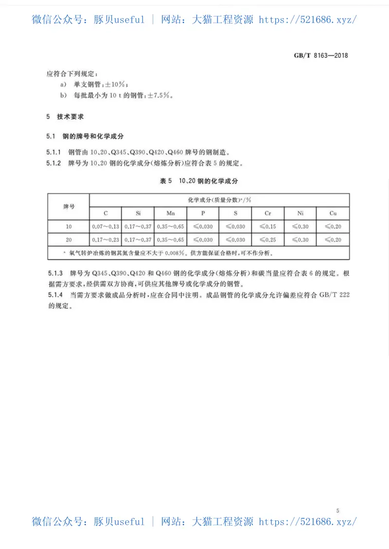 GBT8163-2018输送流体用无缝钢管 预览图