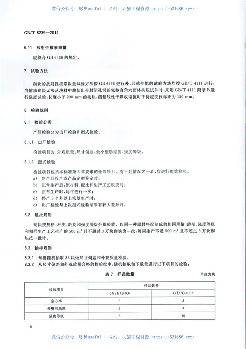GBT8239-2014普通混凝土小型砌块 预览图
