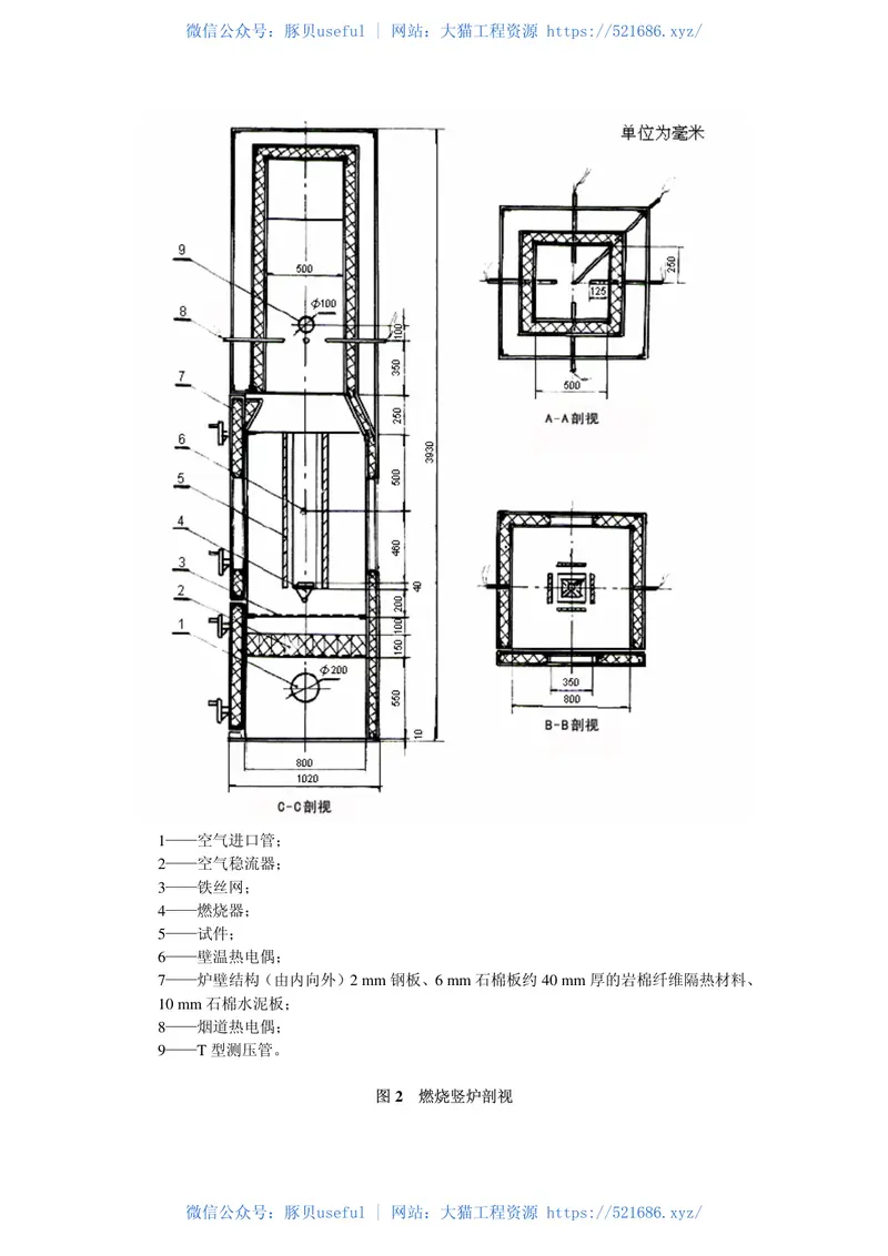 GBT8625-2005建筑材料难燃性试验方法 预览图