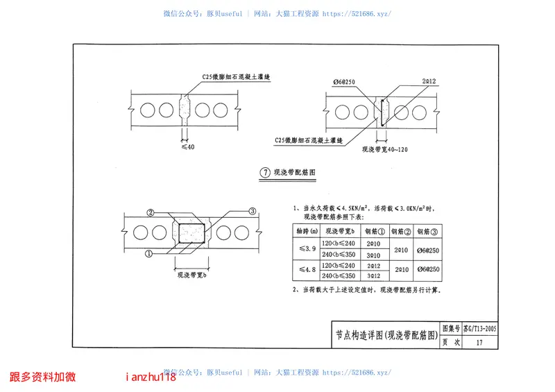 苏GT13-2005HWS120预应力混凝土空心板 预览图