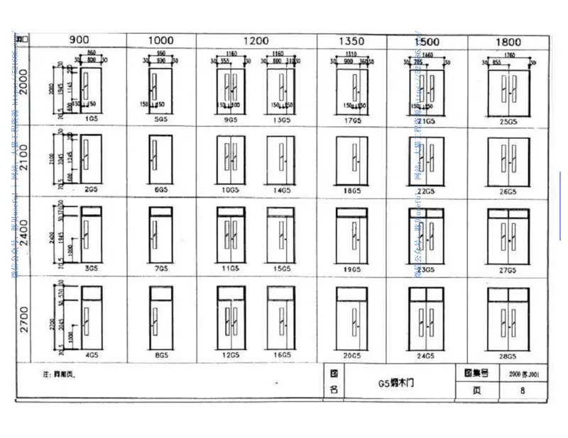 苏J001-2000钢木门 预览图
