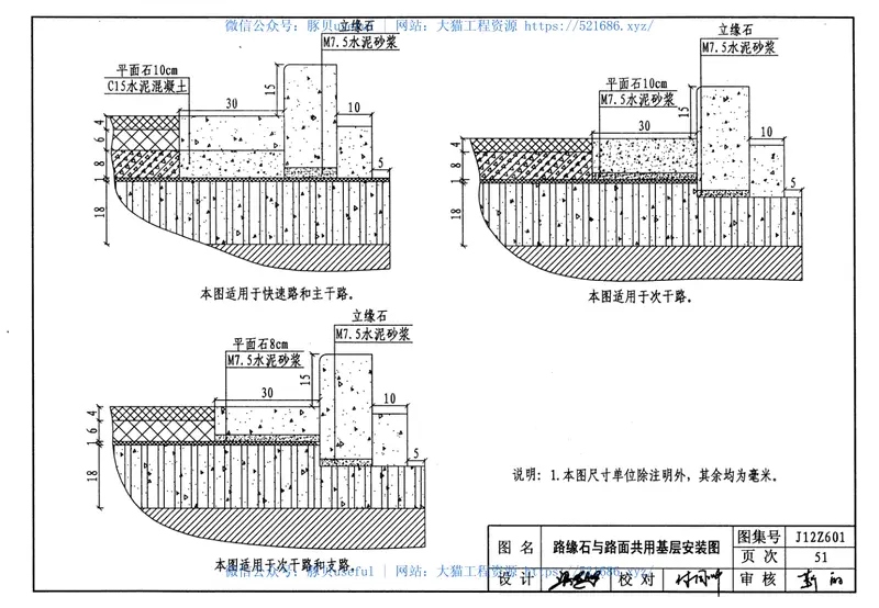 J12Z601典型路面结构及道路工程细部构造 预览图