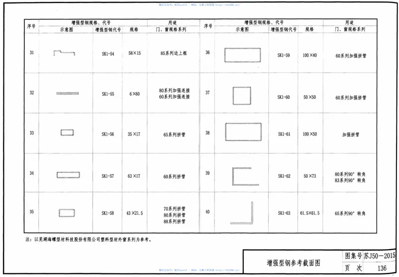 苏J50-2015居住建筑标准化外窗系统图集 预览图