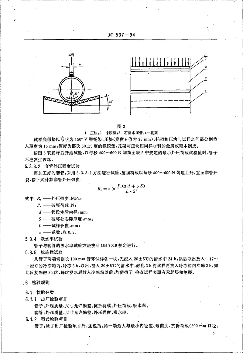 JC537-1994石棉水泥电缆管及其接头 预览图