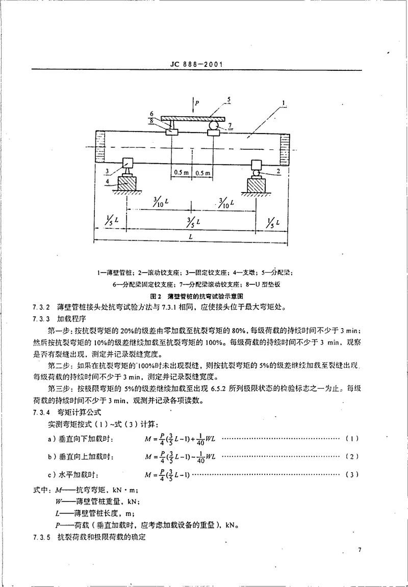 JC888-2001先张法预应力混凝土薄壁管桩 预览图