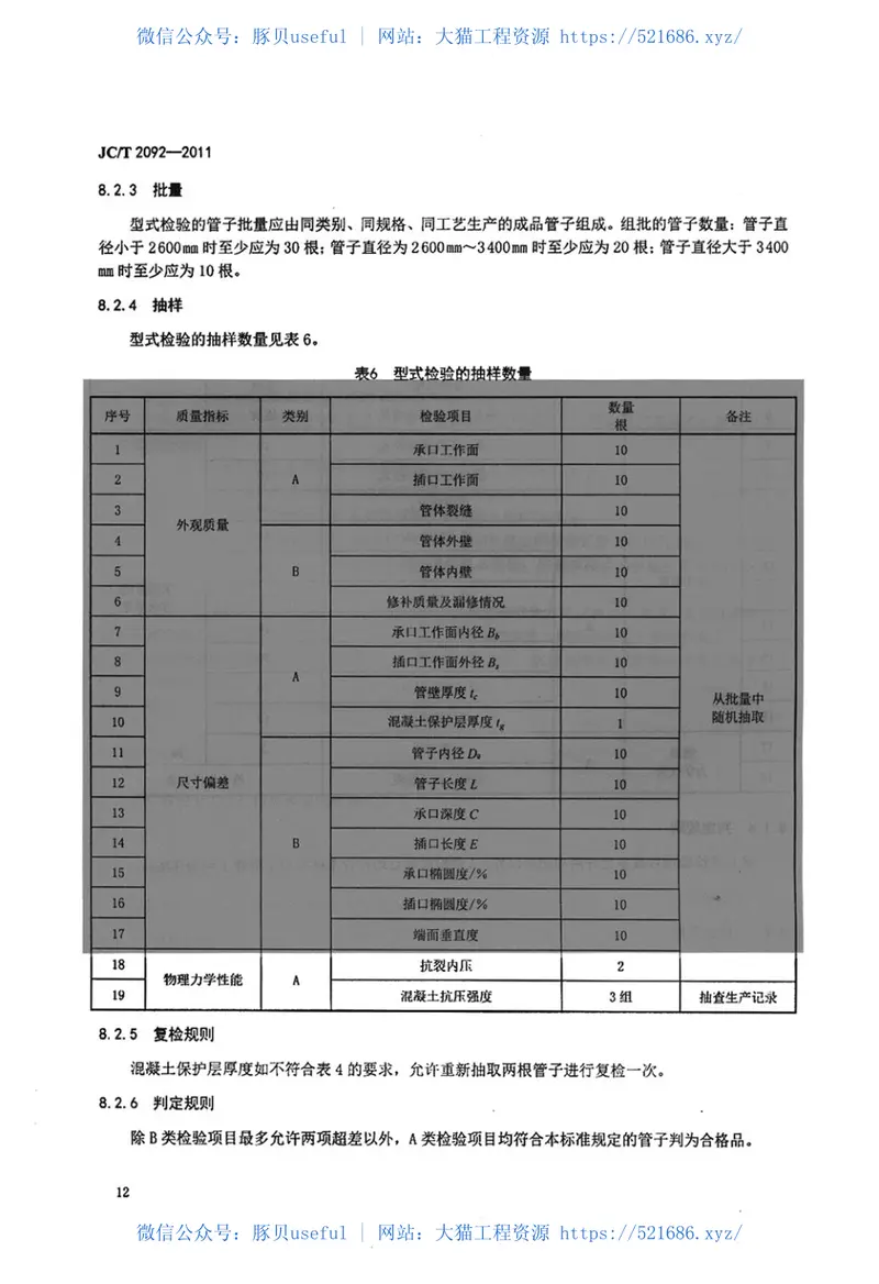 JCT2092-2011顶进施工法用钢筒混凝土管 预览图