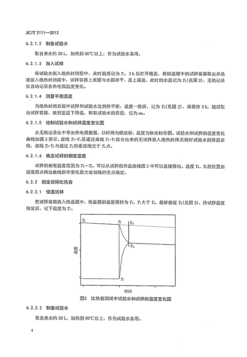 JCT2111-2012建筑材料相变调温性能测试方法 预览图