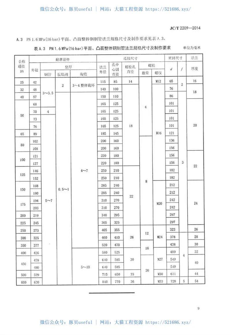 JCT2209-2014氧化铝陶瓷衬板耐磨管件 预览图