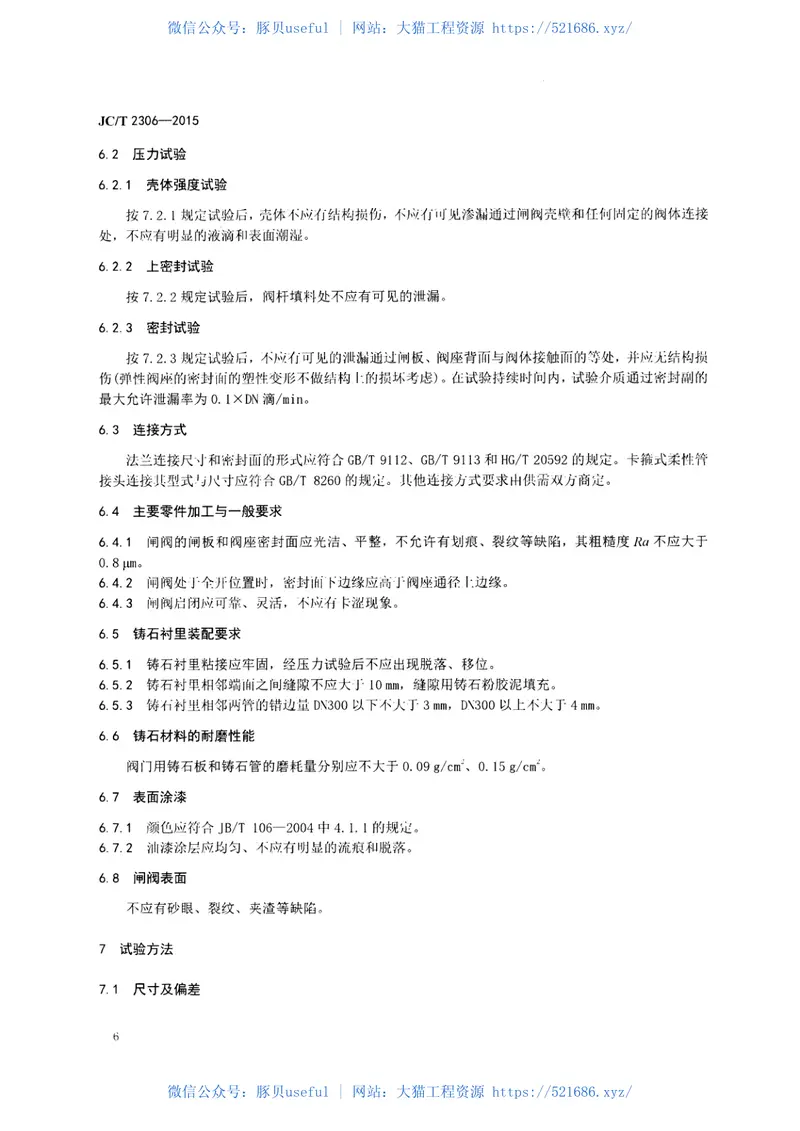 JCT2306-2015铸石耐磨闸阀 预览图