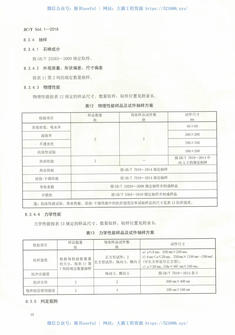JCT564.1-2018纤维增强硅酸钙板第1部分：无石棉硅酸钙板 预览图