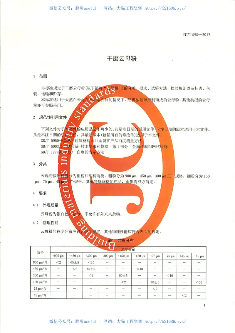 JCT595-2017干磨云母粉 预览图