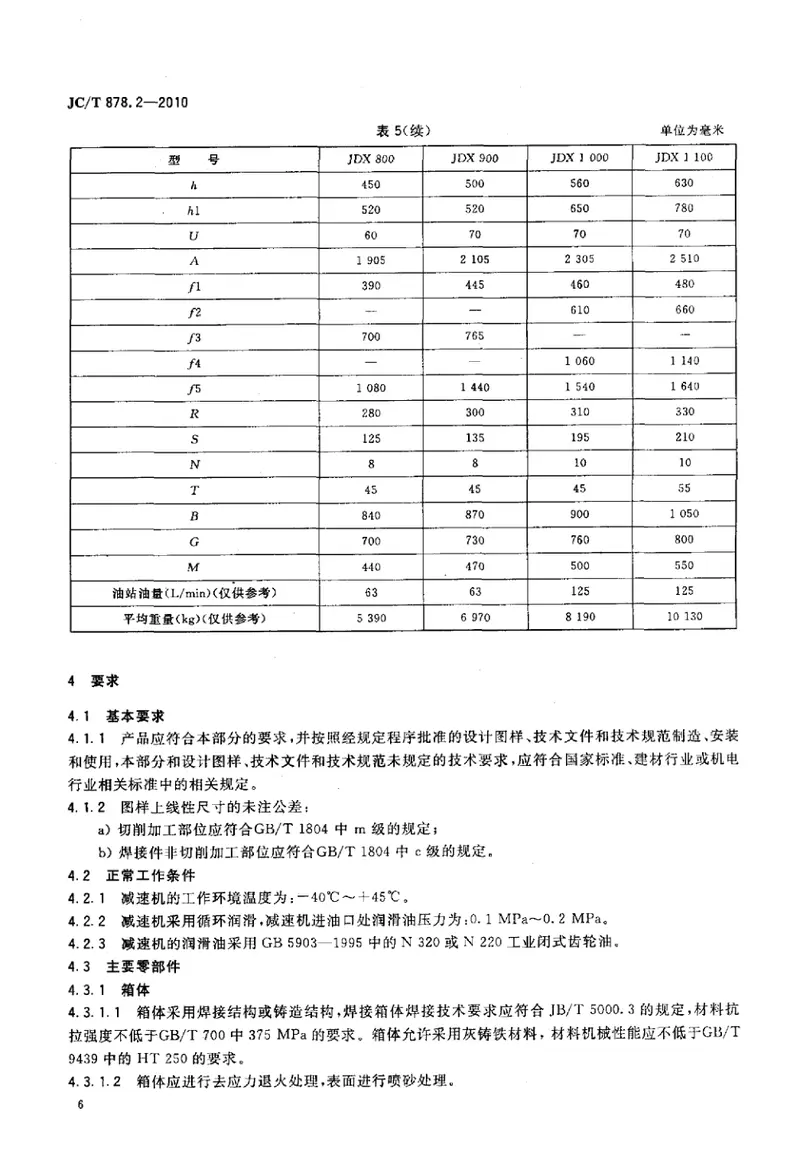 JCT878.2-2010水泥工业用硬齿面减速机第2部分：边缘传动减速机 预览图