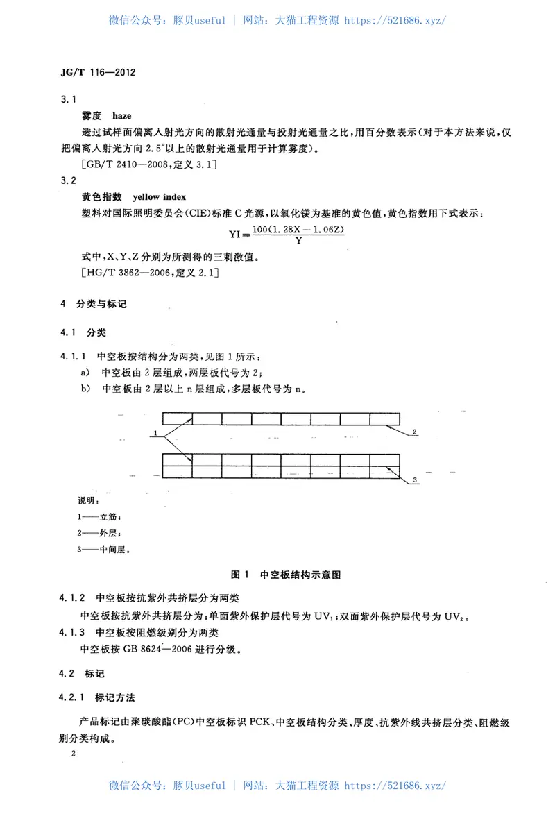 JGT116-2012聚碳酸酯(PC)中空板 预览图
