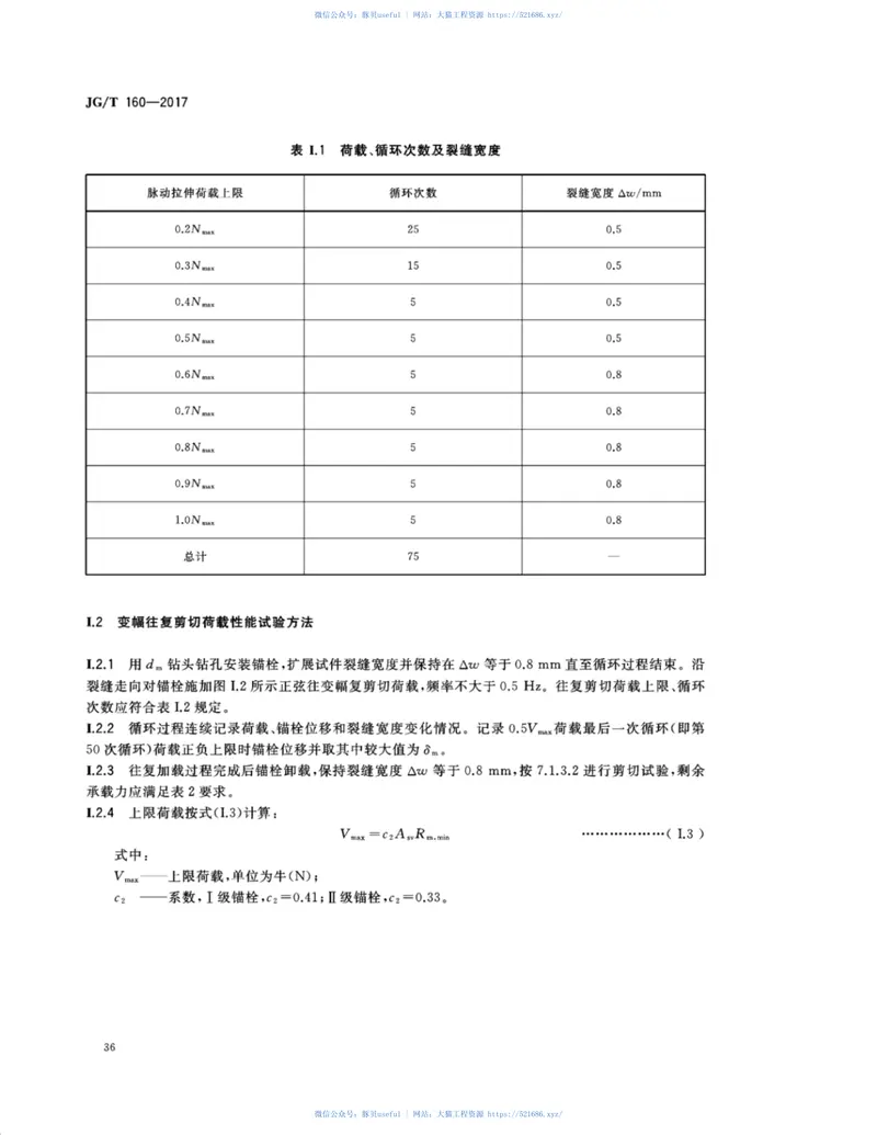 JGT160-2017混凝土用机械锚栓 预览图