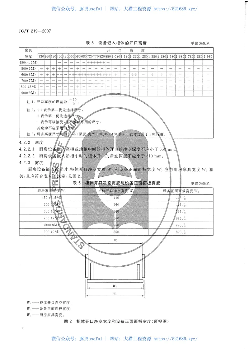 JGT219-2007住宅厨房家具及厨房设备模数系列 预览图