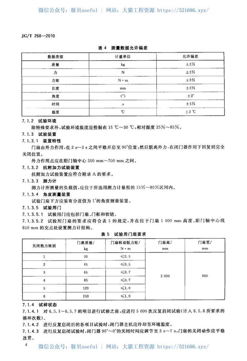 JGT268-2010建筑用闭门器 预览图