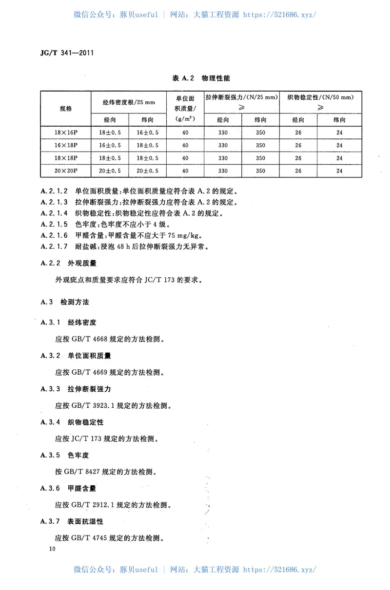 JGT341-2011建筑用纱门窗 预览图