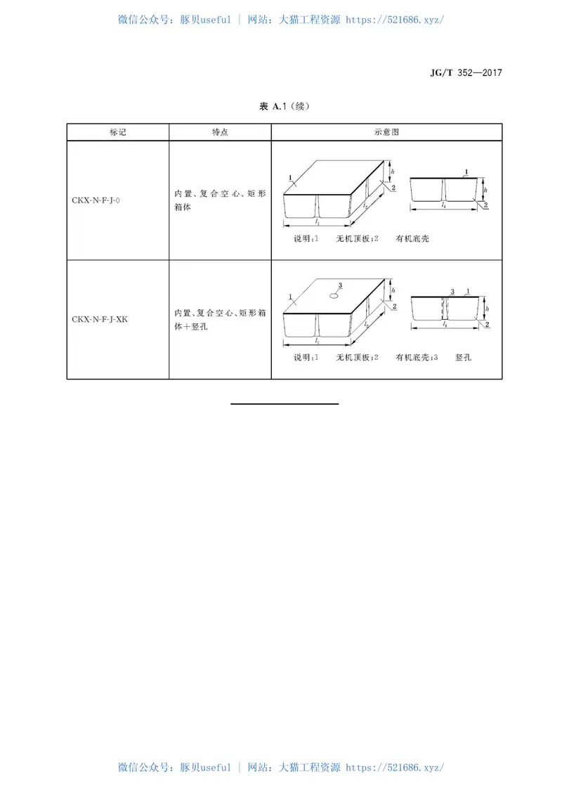 JGT352-2017混凝土结构用成孔芯模 预览图
