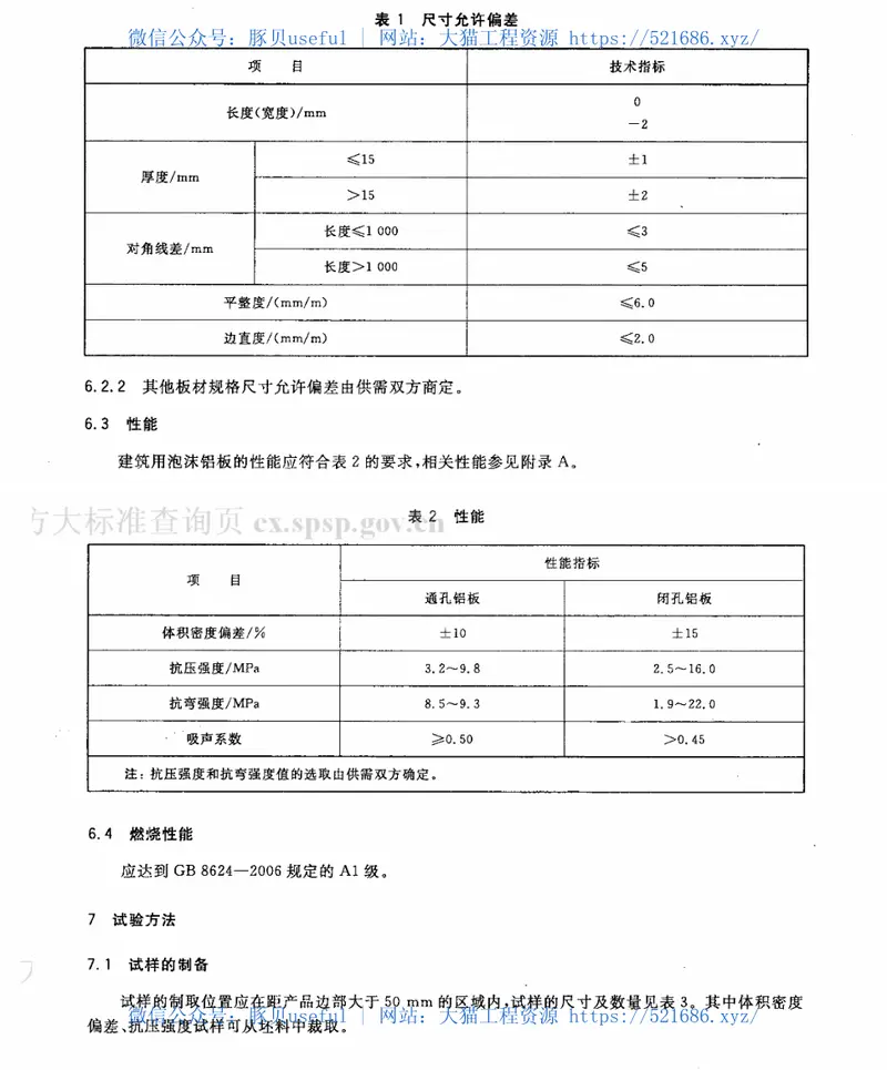 JGT359-2012建筑用泡沫铝板 预览图