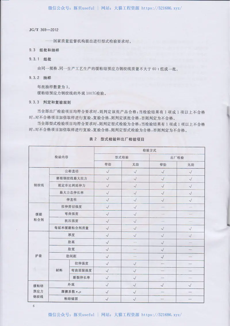 JGT369-2012缓粘结预应力钢绞线 预览图