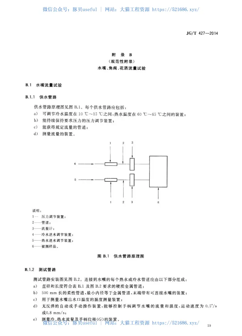 JGT427-2014住宅卫浴五金配件通用技术要求 预览图