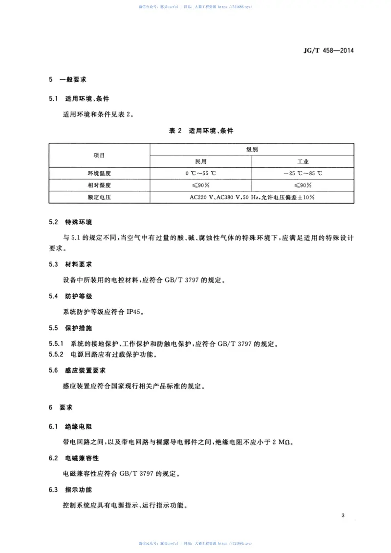 JGT458-2014建筑门窗自动控制系统通用技术要求 预览图