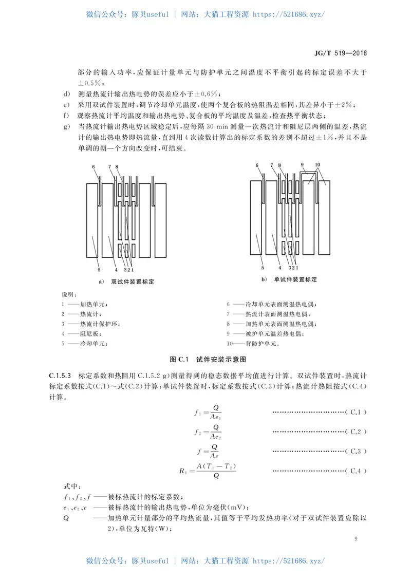 JGT519-2018建筑用热流计 预览图