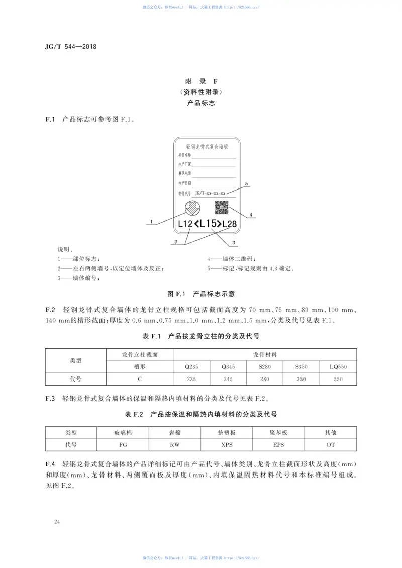 JGT544-2018轻钢龙骨式复合墙体 预览图