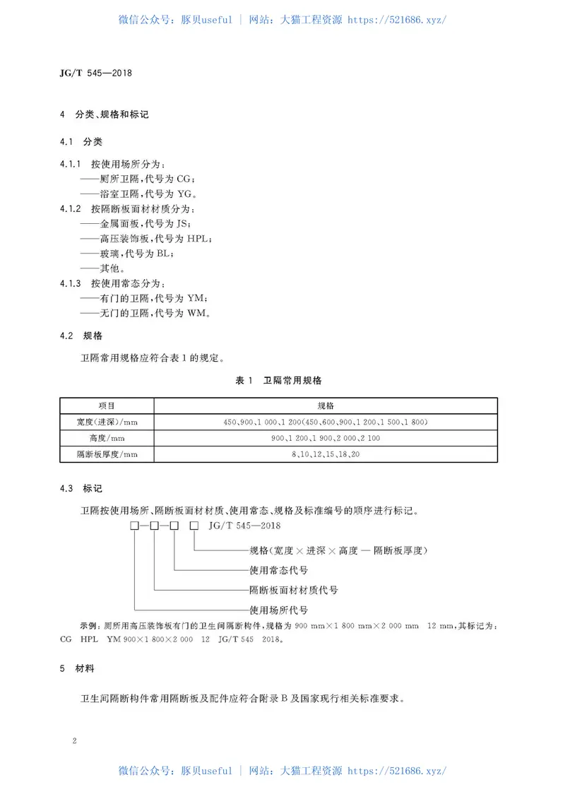 JGT545-2018卫生间隔断构件 预览图