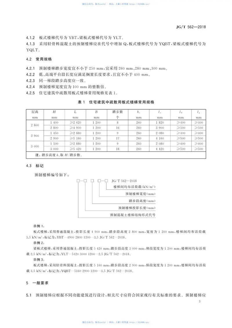 JGT562-2018预制混凝土楼梯 预览图