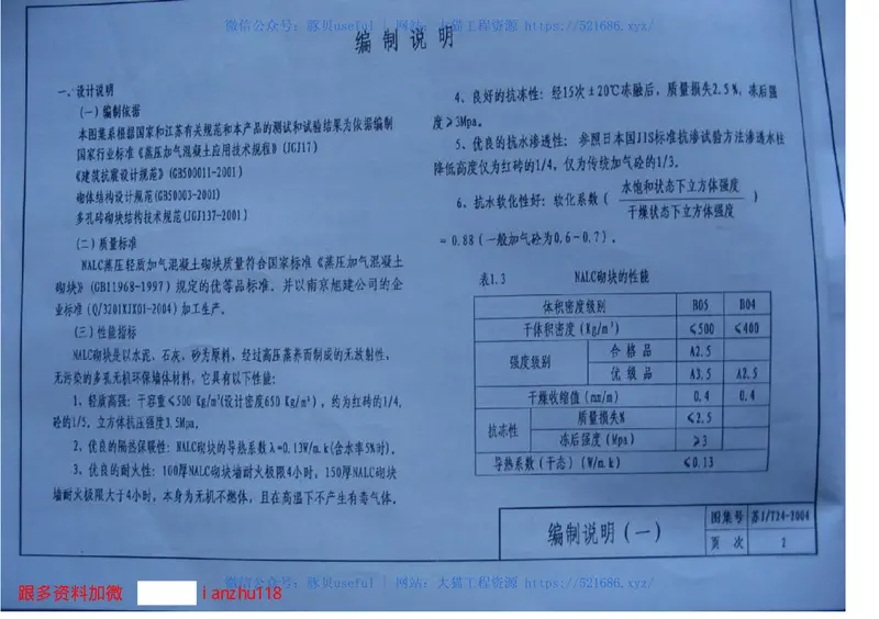 苏JT24-2004蒸压轻质加气混凝土（NALC）砌块建筑构造图集 预览图