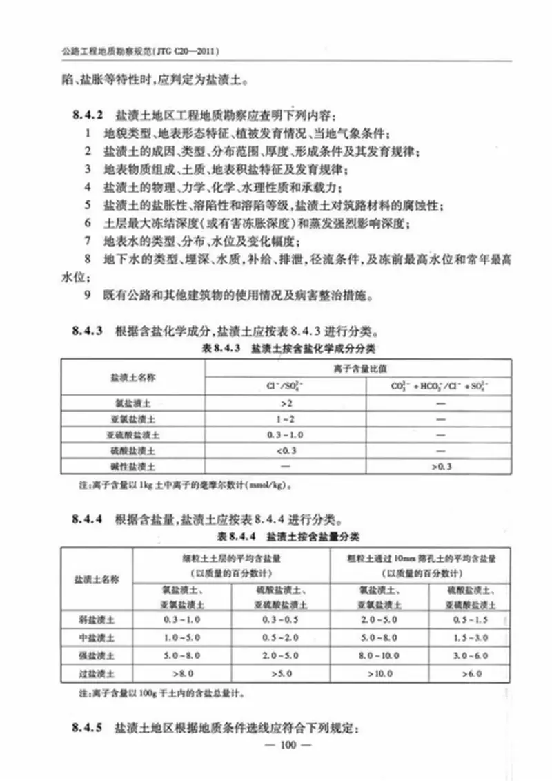 JTGC20-2011公程工程地质勘察规范 预览图