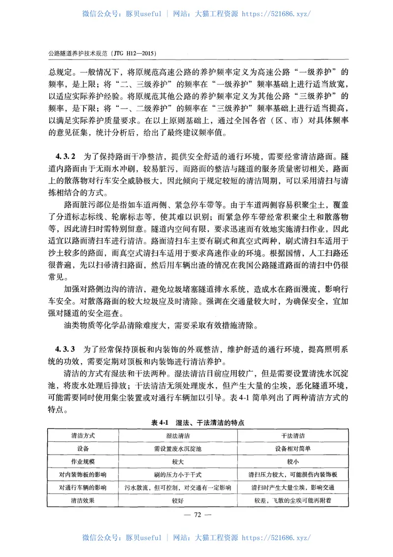 JTGH12-2015公路隧道养护技术规范 预览图
