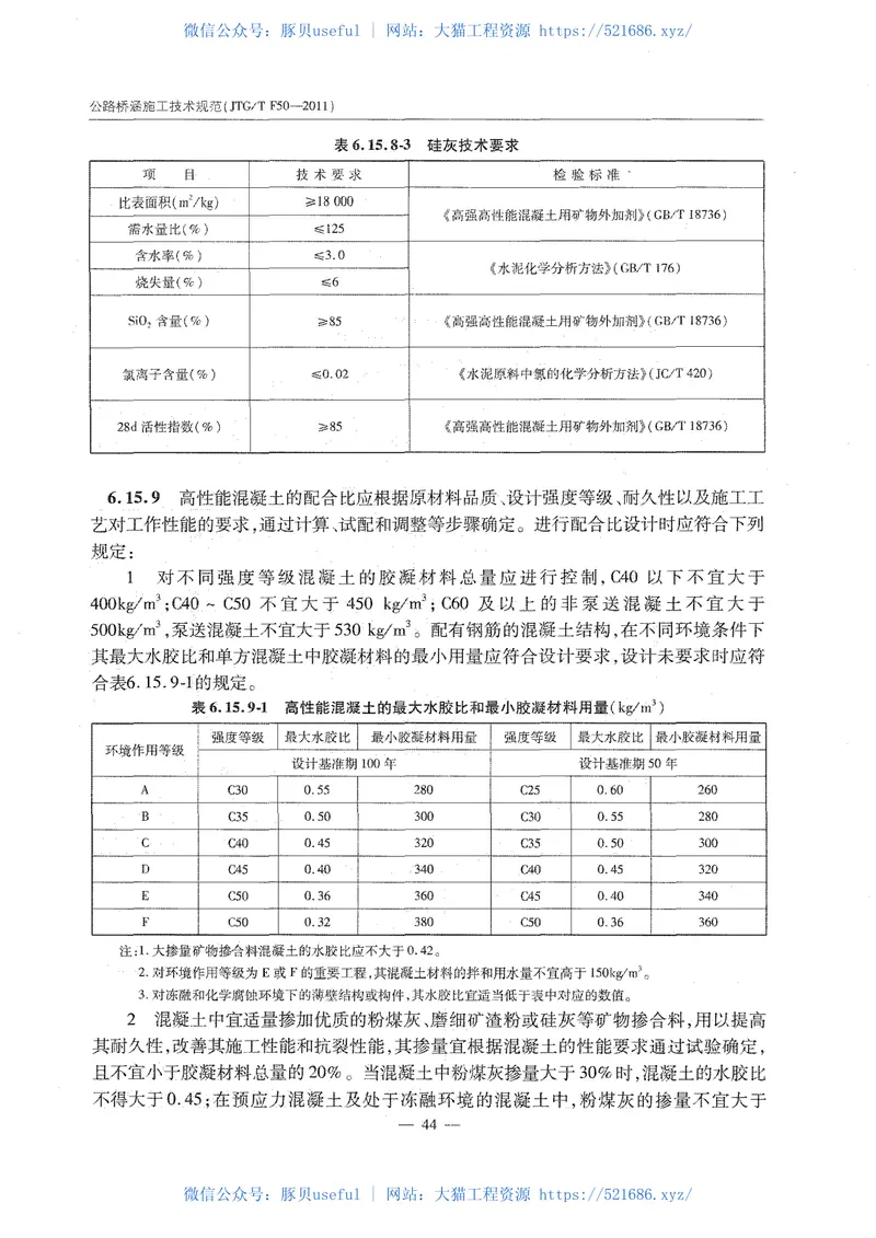 公路桥涵施工技术规范JTGTF50-2011《废止》 预览图