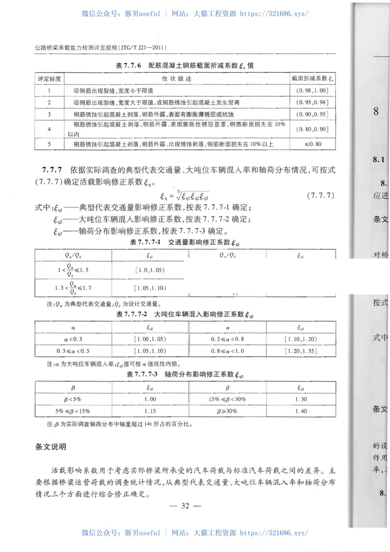 JTGTJ21-2011公路桥梁承载能力检测评定规程 预览图