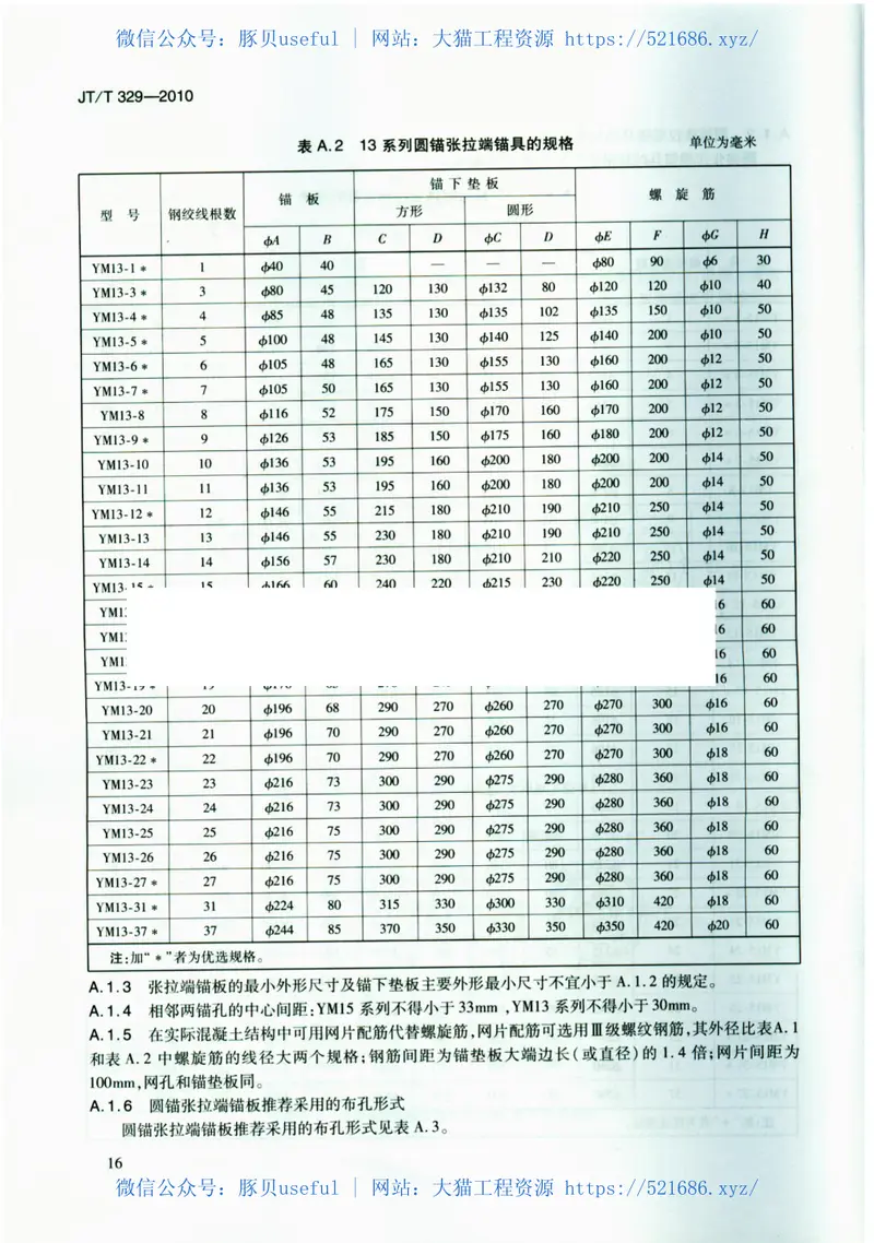 JTT329-2010公路桥梁预应力钢绞线用锚具、夹具和连接器 预览图