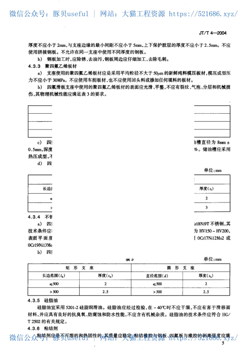 JTT4-2004公路桥梁板式橡胶支座 预览图