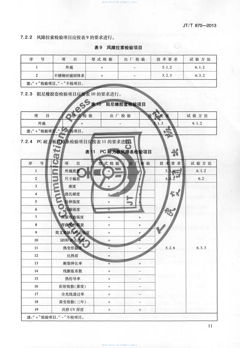 JTT870-2013桥梁风障 预览图