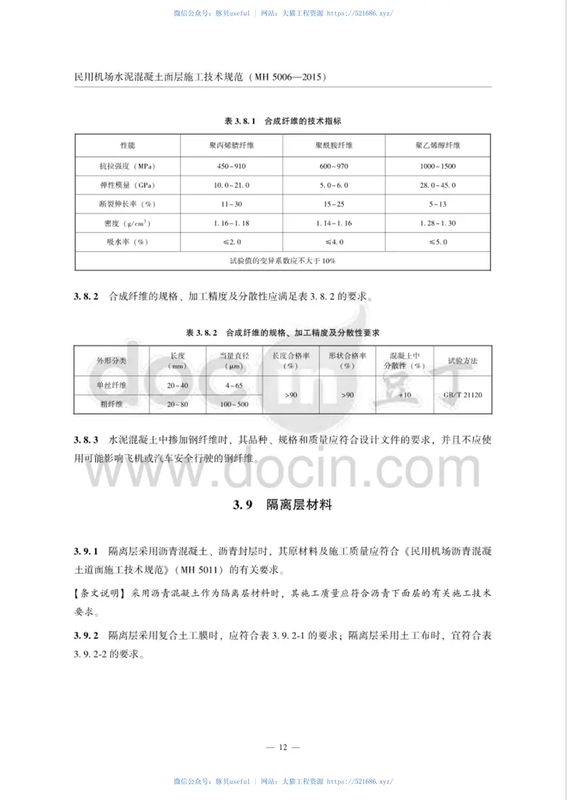 MH5006_2015民用机场飞行区水泥混凝土道面面层施工技术规范 预览图